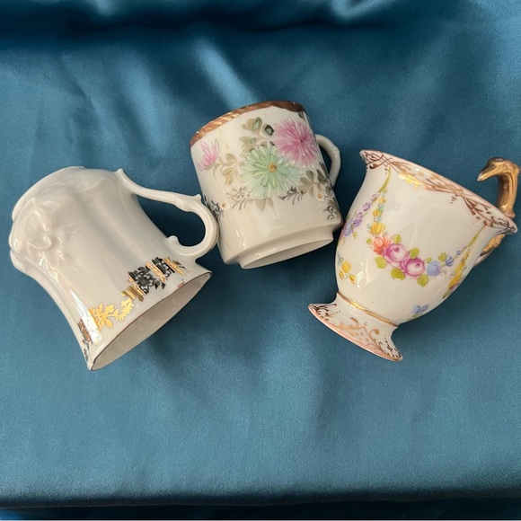 Three Vintage Hand Painted Expresso Cups - Picture 3 of 7